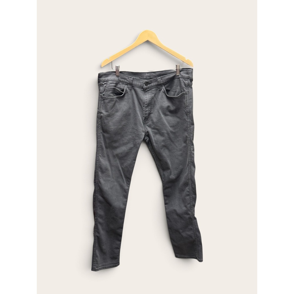 Levis 508 Regular Tapered Jeans Mens 36x32 Gray Denim Pants Charcoal EUC